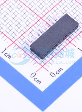 排母 B-2201S10P-A121 插件,P=1.27mm 1x10P 单排 电子元器件配单