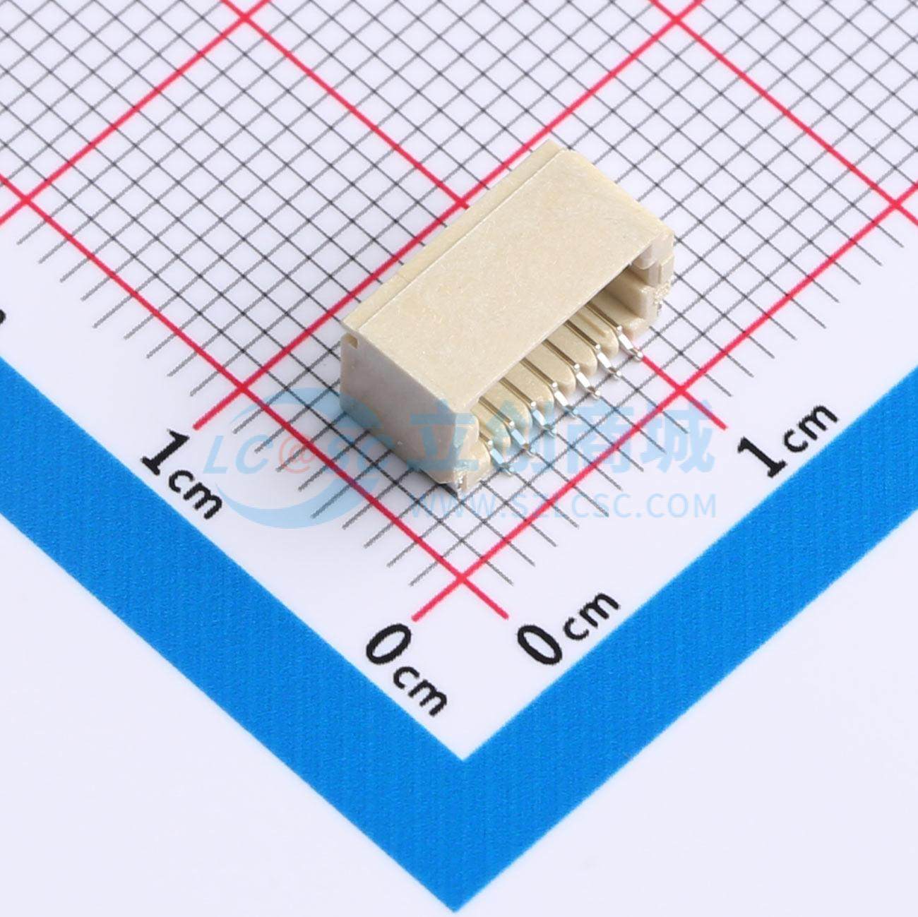 线对板针座 SHD-14AWB SMD,P=1mm,卧贴 2x7P 卧贴 电子元器件配单