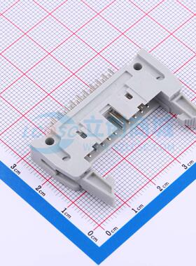 连接器 DS1011-20SBSiA7-B 插件,P=2.54mm 2x10P 牛角扣
