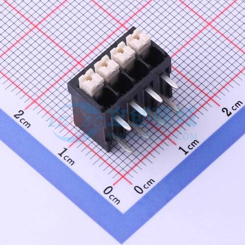 弹簧式接线端子 JL212R-35004B01 弯插,P=3.5mm 1x4P 4P 原装正品