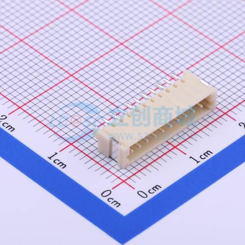 线对板针座 X1502WRS-10-9TSN SMD,P=1.5mm,卧贴 1x10P 卧贴 原装