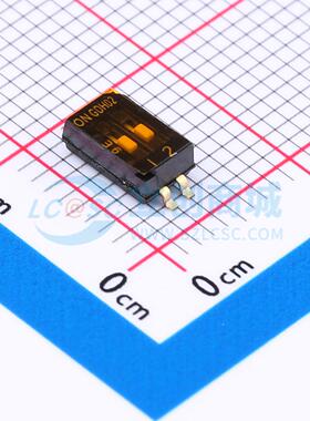 拨码开关 GDH02S04 插件 原装正品 电子元器件配单