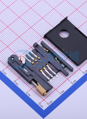 SIM卡连接器 HYC27-SIM08-300 SMD MiniSIM卡 3mm MiniSIM卡 原装