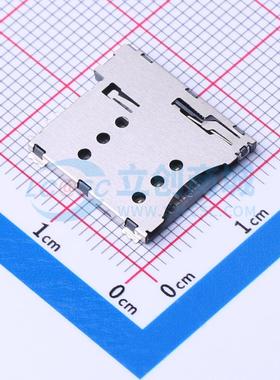 SIM卡连接器 SMO-222-P6 SMD 自弹式 MicroSIM卡 卡座 1.35mm Mic