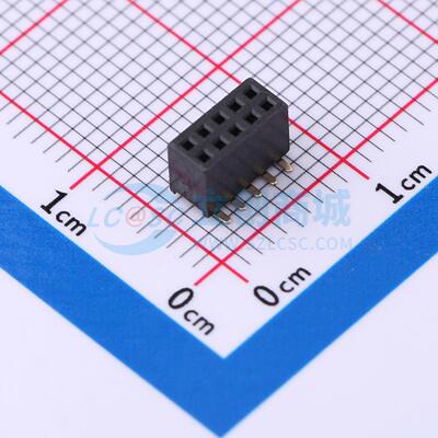 排母 DW127S-22-10-43 SMD,P=1.27mm 2x5P 双排 电子元器件配单