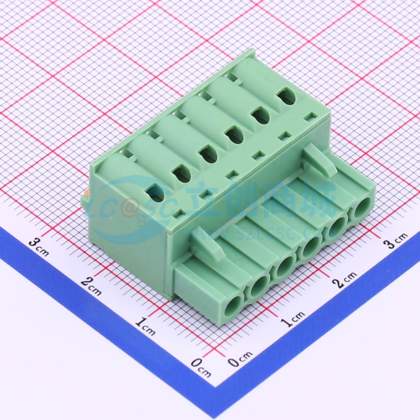 插拔式接线端子 KF2EDGKD-5.0-6P P=5mm 插头 1x6P 电子元器件
