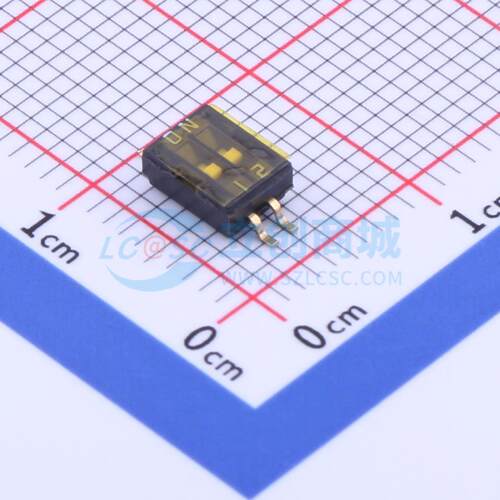 拨码开关 KF1028-02P-TR-ON-02A SMD-4P,4.1x5.4mm 电子元器件