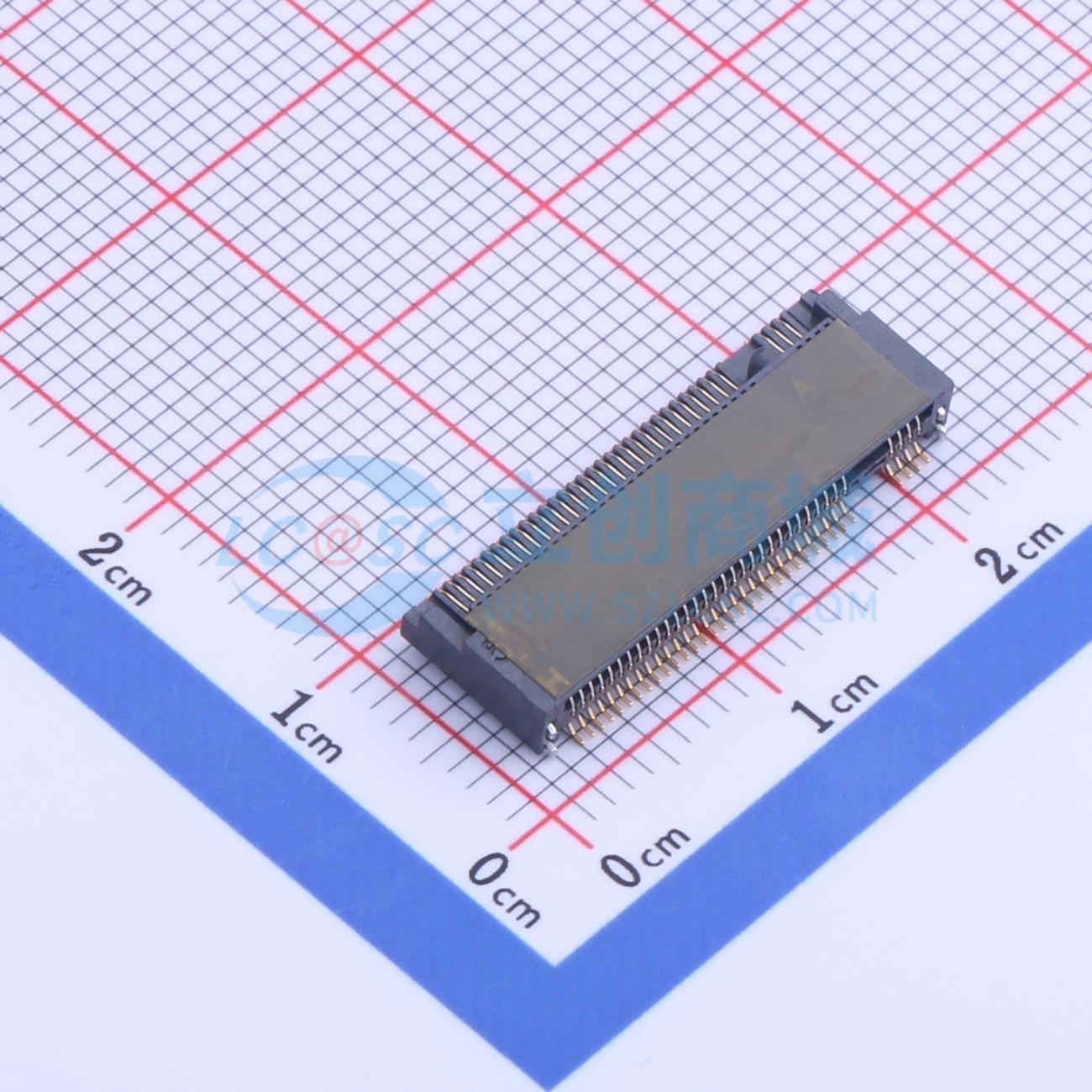 金手指连接器 AS0BC21-S30BA-7H SMD,P=0.5mm,卧贴 0.5mm 原装