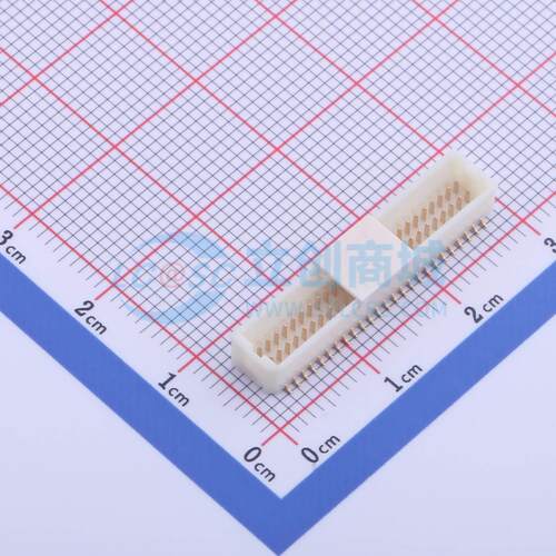 线对板针座 M1010VS-2x25P SMD,P=1mm 2x25P 立贴 电子元器件配单