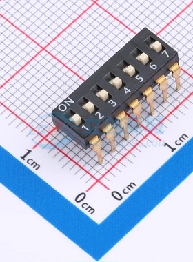 拨码开关 DSIC-C-07 插件 7位 原装正品