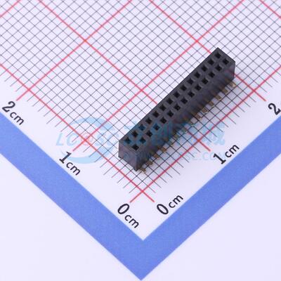 排母 PM127-2-14-S-4.3 SMD,P=1.27mm 2x14P 方孔 电子元器件配单
