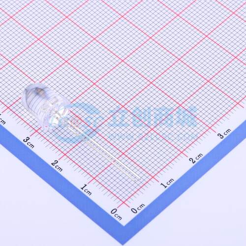 50只 发光二极管/LED LRR8VEAC253G 橙红色 插件,D=7.8mm 电子元