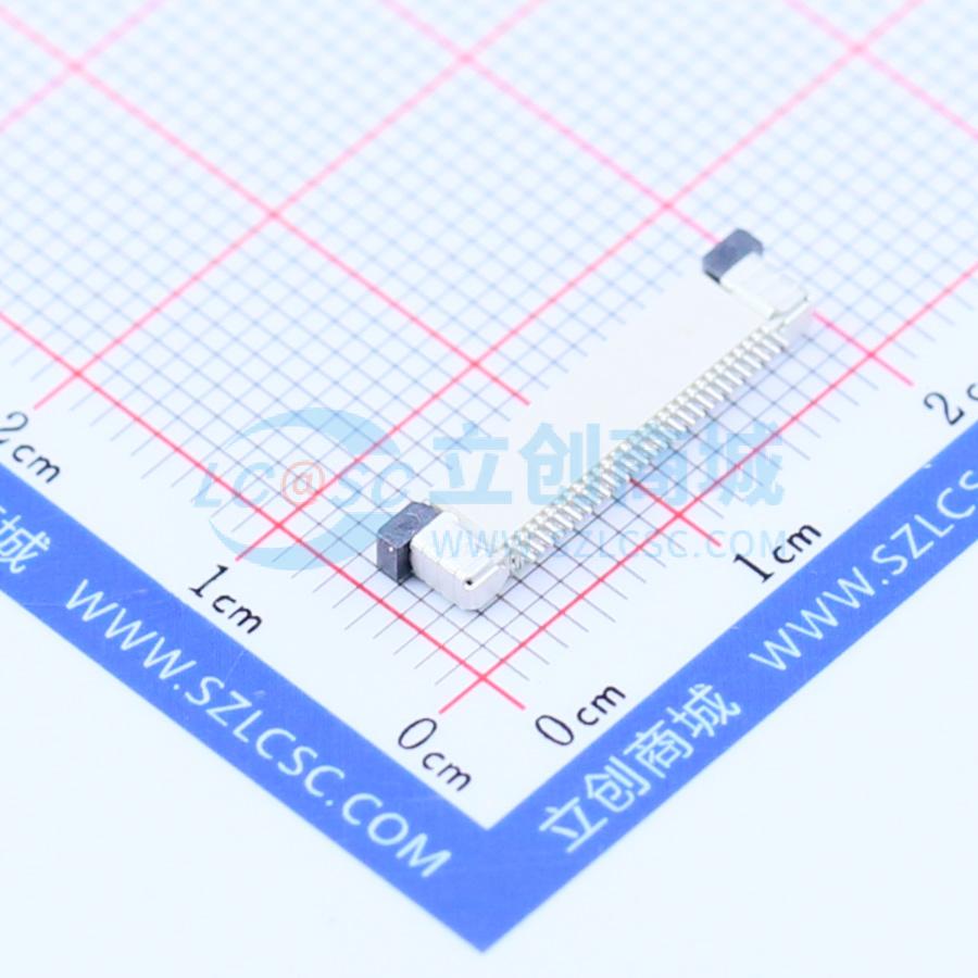 FFC/FPC连接器 AFC07-S28FCC-00 SMD,P=0.5mm,卧贴 抽屉式 28P 下