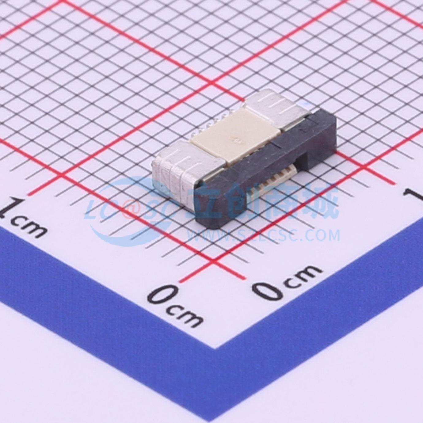 FFC/FPC连接器 KH-CL0.5-H2.0-6PIN SMD,P=0.5mm,卧贴 抽屉式 6P