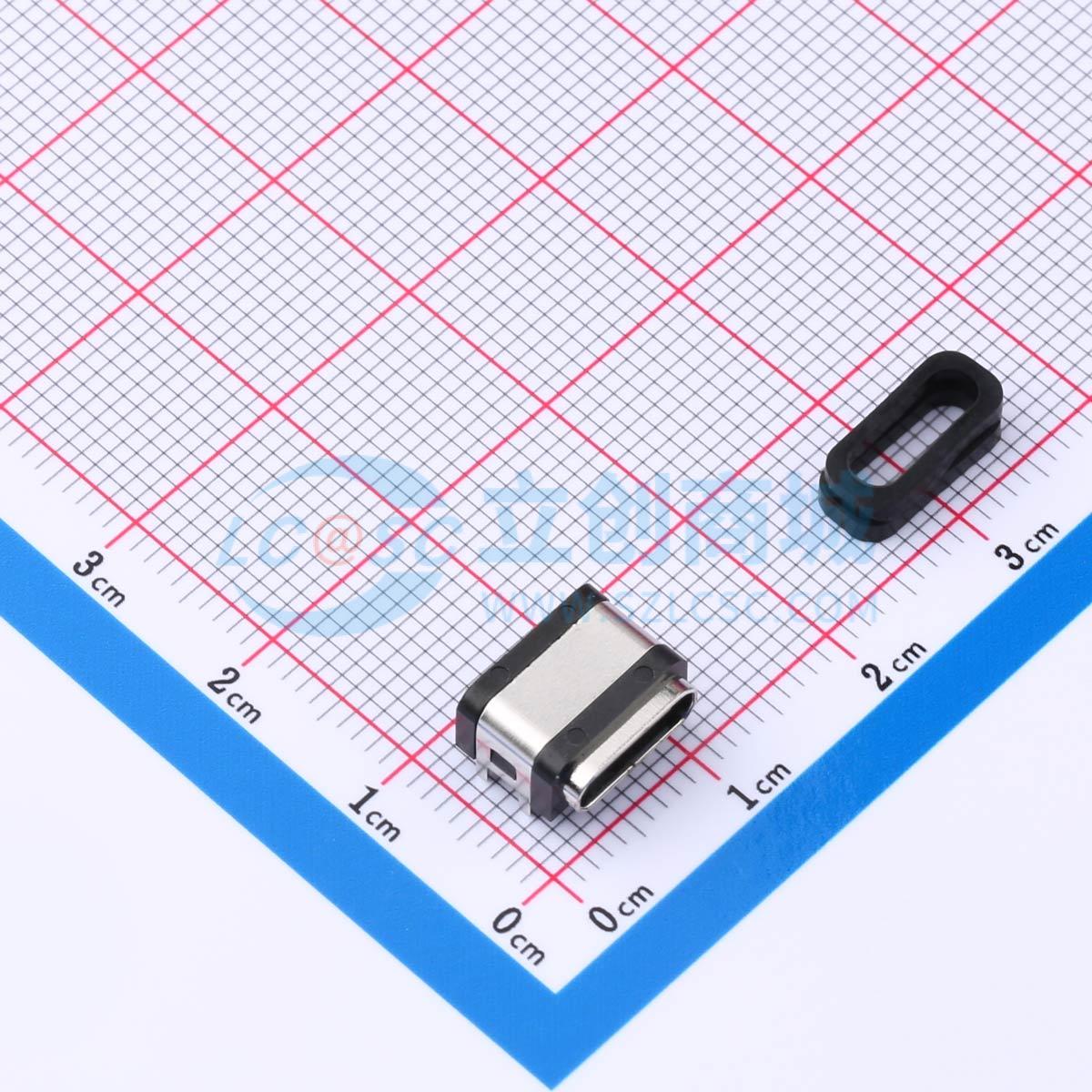 USB连接器 HYCW392-USBC06-785B SMD 母 6P 原装 电子元器件配单