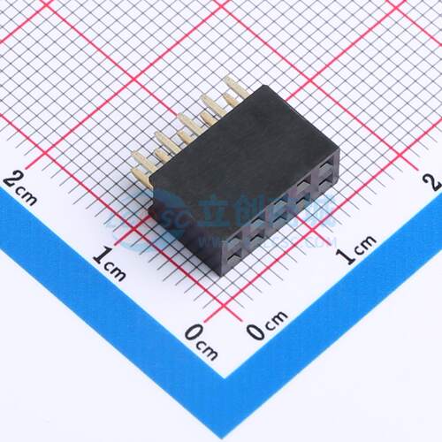 排母 PM254V-12-10P-H85 插件,P=2.54mm 2x5P 电子元器件配单