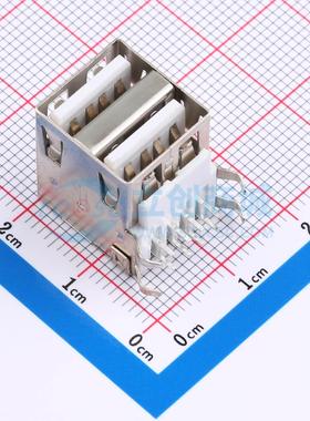 USB连接器 XDUF-0421-10 插件 母 弯插 原装正品 电子元器件配单