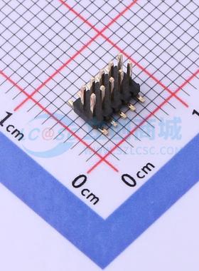 排针 X1321WVS-2x05J-C40D53 SMD,P=1.27mm 2x5P 方针 电子元器件