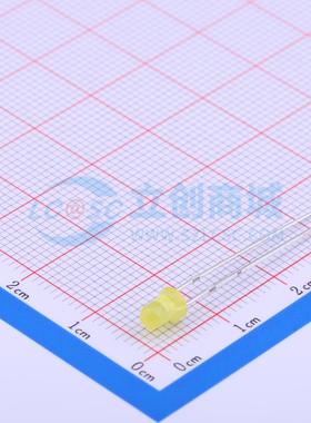 50只 发光二极管/LED 204-10UYD/S530-A3-L 黄色 插件,D=3mm 原装