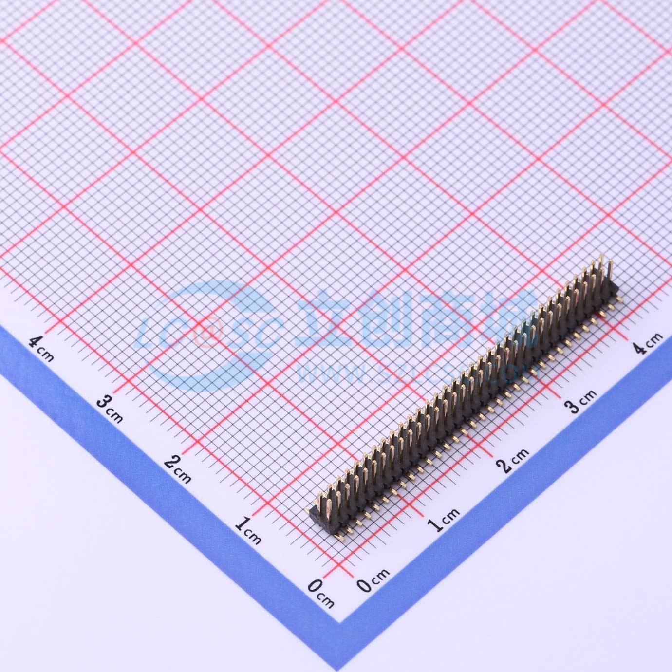 排针 X1321WVS-2x33J-C40D53 SMD,P=1.27mm 2x33P 方针 原装正品