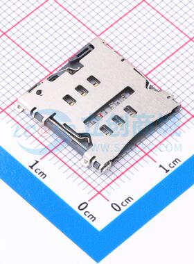 SIM卡连接器 SMO-1550 SMD 卡托式 MicroSIM卡 卡座 1.5mm MicroS