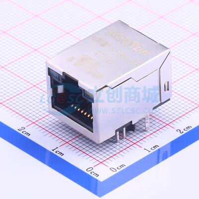 以太网连接器 HR871181AE RJ45插座 带LED 电子元器件