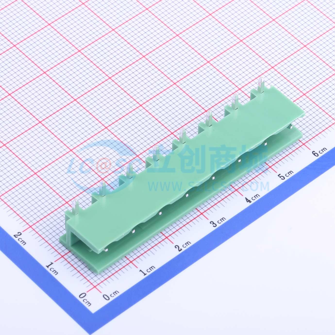插拔式接线端子 KF2EDGR-7.5-8P 弯插,P=7.5mm 板端/插座-开口 1x