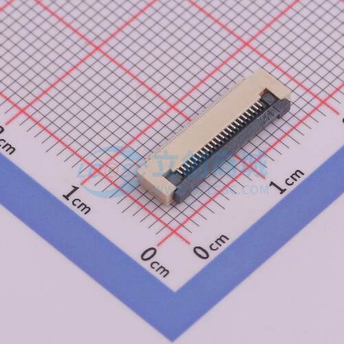 FFC/FPC连接器 AFD01-S22FCA-00 SMD,P=0.5mm,卧贴 翻盖式 22P 下