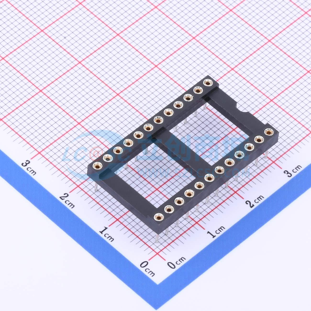 IC/晶体管插座 IC254V-12-24-0743-P1524 DIP-24 2.54mm 原装正品