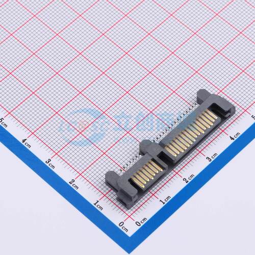 金手指连接器 SATA-001-M22S1BY-A SMD 22P 原装 电子元器件配单