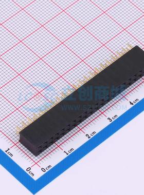 排母 X6521FV-2x21-C85D32 插件,P=2.54mm 2x21P 方孔 电子元器件