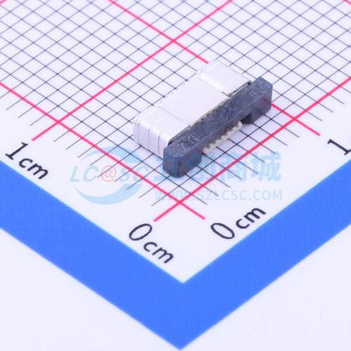 FFC/FPC连接器 AFC07-S06FCA-00 SMD,P=0.5mm,卧贴 抽屉式 6P 下
