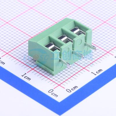 螺钉式接线端子 WJ126V-5.0-3P 插件,P=5mm 1x3P 电子元器件配单