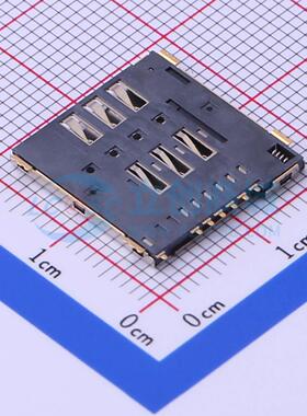 SIM卡连接器 SMO-1511B-P6 SMD 自弹式 MicroSIM卡 卡座 1.5mm Mi