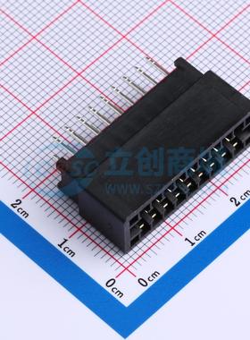 金手指连接器 ED18BGFBK 插件,P=2.54mm 2.54mm 18P 电子元器件