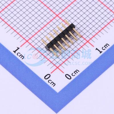 排针 X1311WV-07J-C18D27 插件,P=1.27mm 1x7P 方针 电子元器件