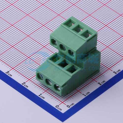 螺钉式接线端子 DB128A-5.0-2*3P-GN-S 插件,P=5mm 2x3P 原装正品