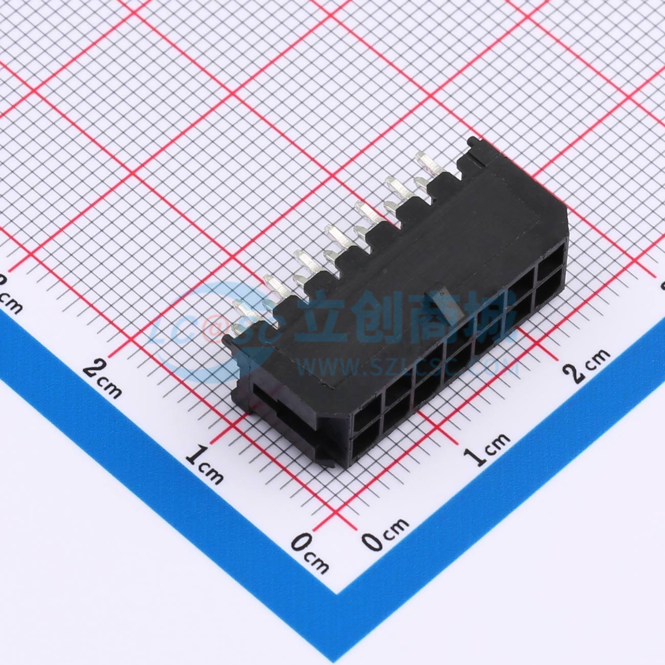 线对板针座 XDWF-C3030WV-2*7P 插件,P=3mm 2x7P 直插 电子元器件