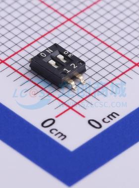 拨码开关 DHN-02-V SMD-4P,3.8x4.5mm 原装正品 电子元器件配单