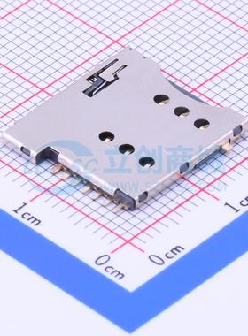 SIM卡连接器 SMC-202-7SC SMD 自弹式 MicroSIM卡 卡座 1.42mm Mi