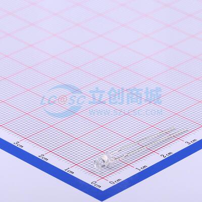 50只 发光二极管/LED DY-204URC/SN-A3(EL) 红色 插件,D=3mm 原装