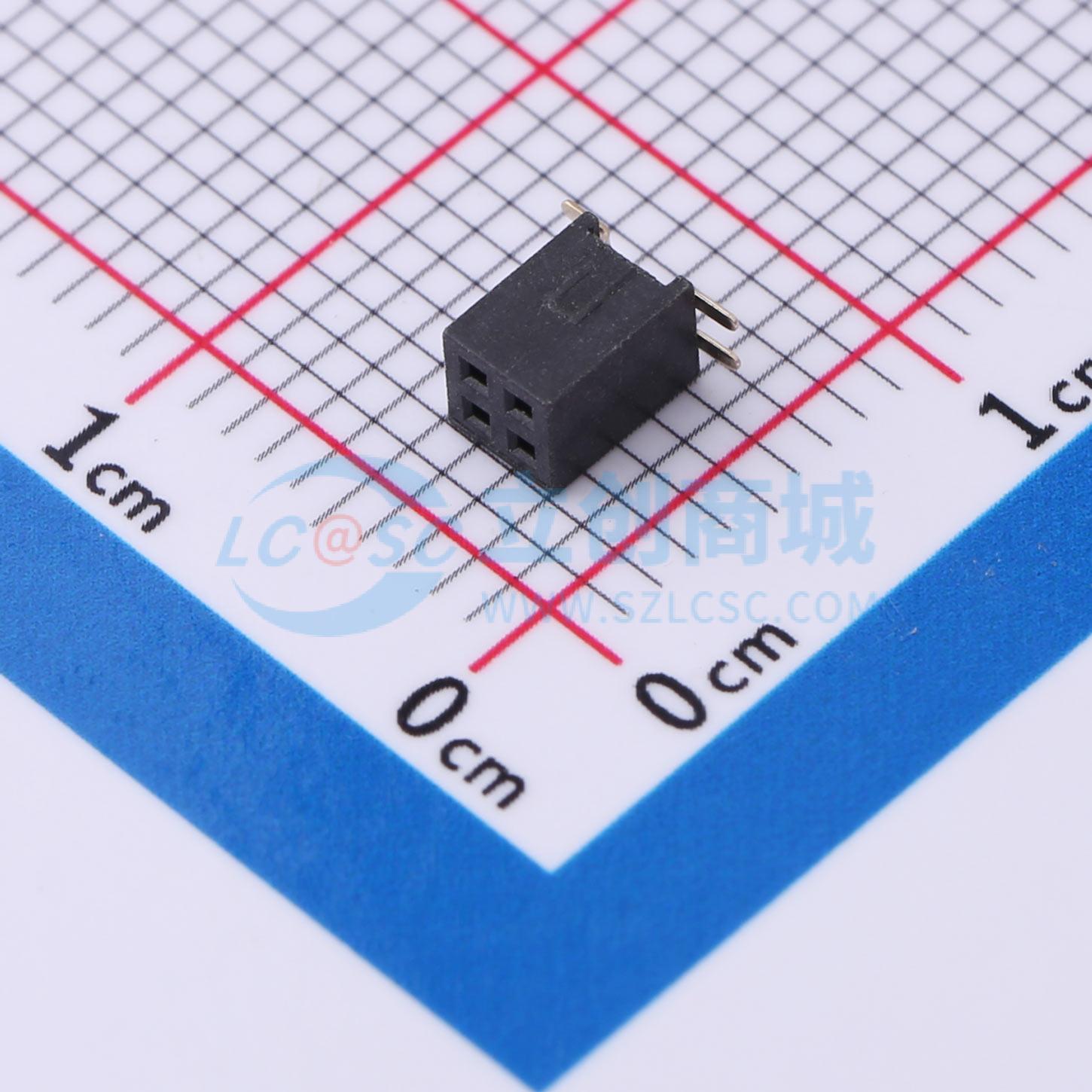 排母 DW127S-22-04-43 SMD,P=1.27mm 2x2P 双排 电子元器件配单