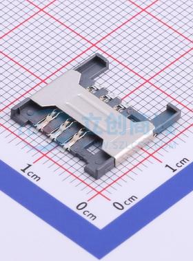 SIM卡连接器 SIM-004X SMD 拔插式 MiniSIM卡 卡座 1.77mm MiniSI