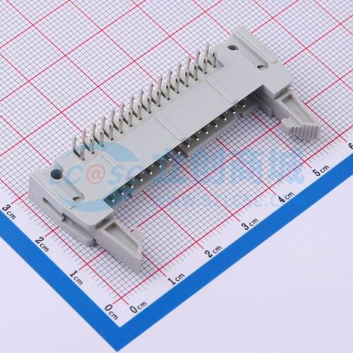 连接器 DS1011-30RBSiA7-B 弯插,P=2.54mm 2x15P 牛角扣