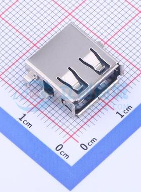 USB连接器 USB-103CB-B-FE破板下3.5卷边 SMD 母 沉板 4P 原装