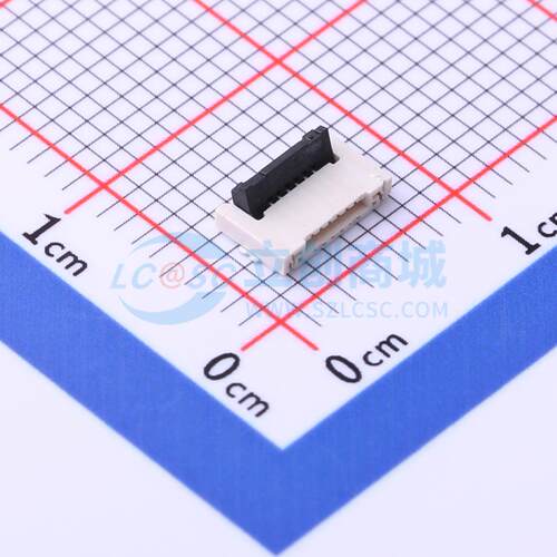 FFC/FPC连接器 AFC34-S06FIA-00 SMD,P=0.5mm,卧贴 翻盖式 6P 双