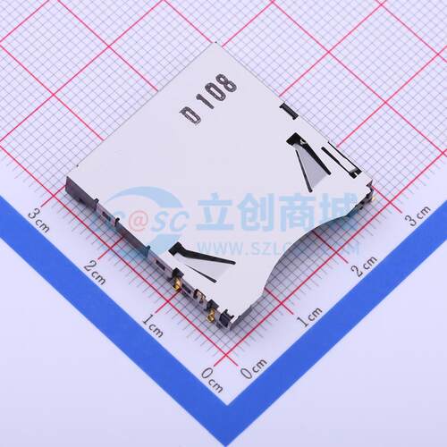 SD卡/存储卡连接器 SCDA4A0600 SMD 拔插式 标准SD卡 卡座 标准SD