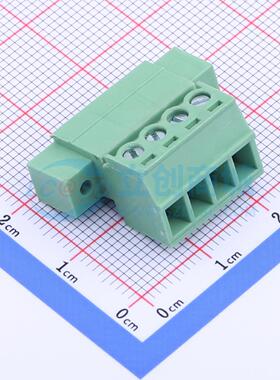 插拔式接线端子 DB2EKRP-3.81-4P-GN-S P=3.81mm 插头 1x4P 原装