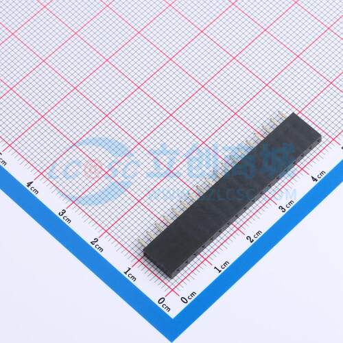 排母 DS1023-1x18SF11 插件,P=2.54mm 1x18P 单排 电子元器件配单