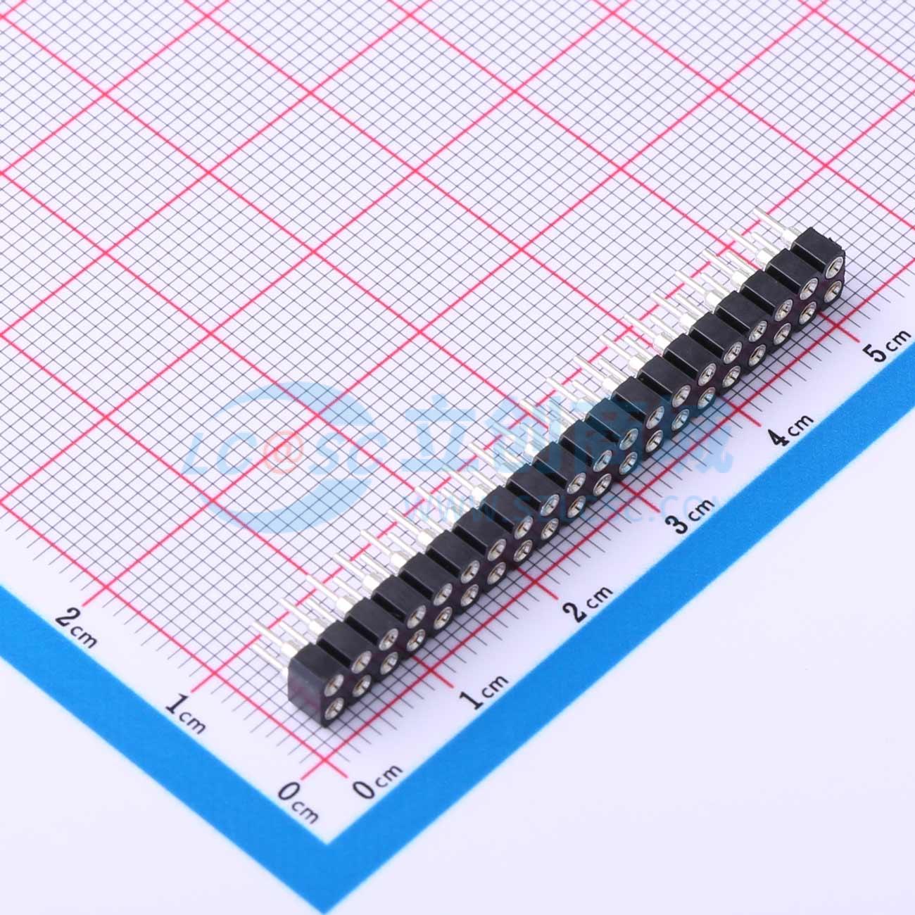 排母 MF254V-12-40-0743 插件,P=2.54mm 2x20P 圆孔 电子元器件